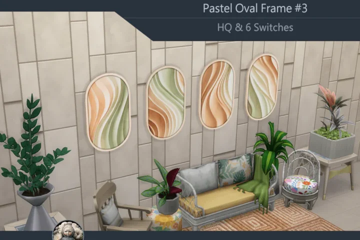HQ Pastel Oval Frame #3 Samtuse963