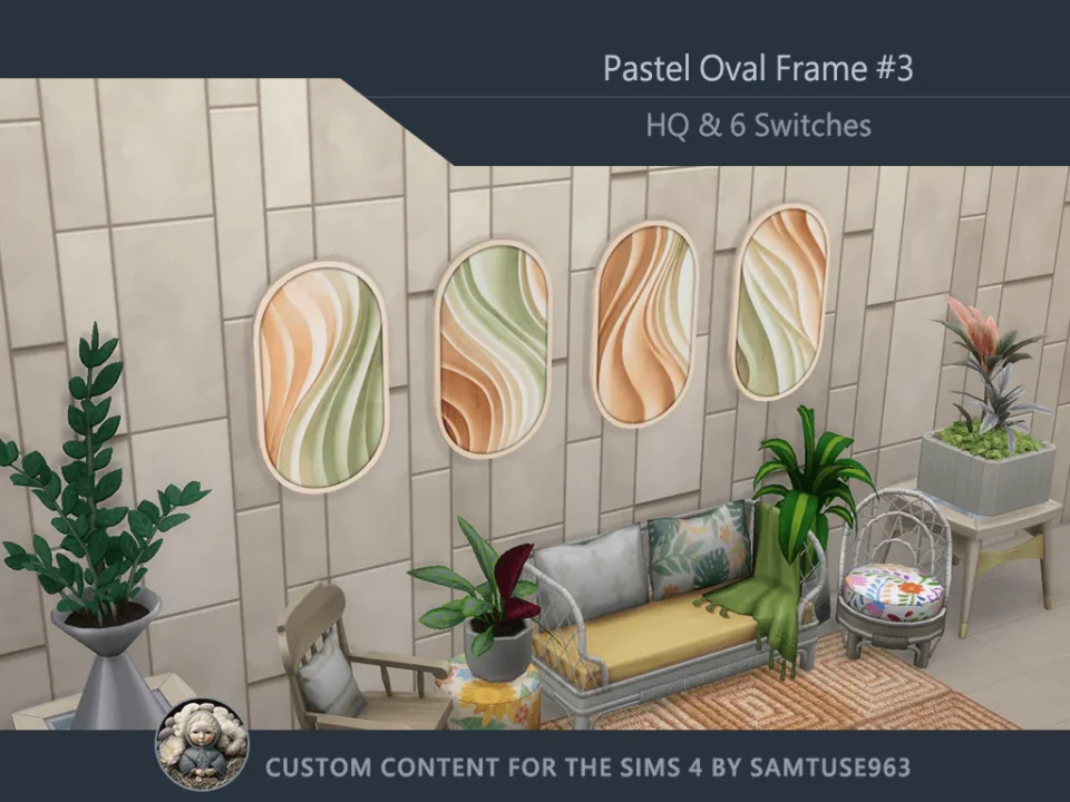 HQ Pastel Oval Frame #3 Samtuse963