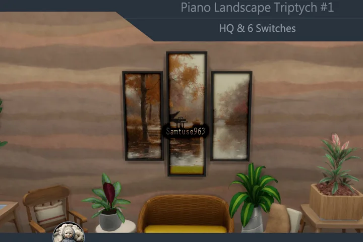 HQ Piano Landscape Triptych #1 Sellable Extra B Samtuse963