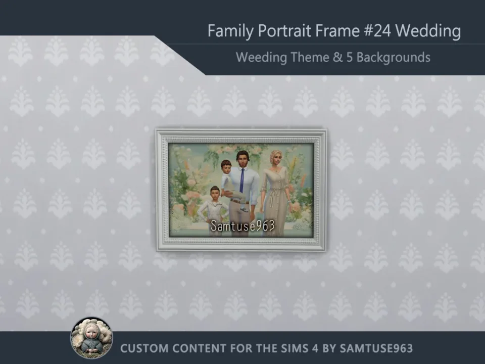 Family Portrait Frame #24 Wedding Samtuse963