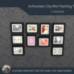 Achromatic City Mini Painting Two #1 Extra H Samtuse963