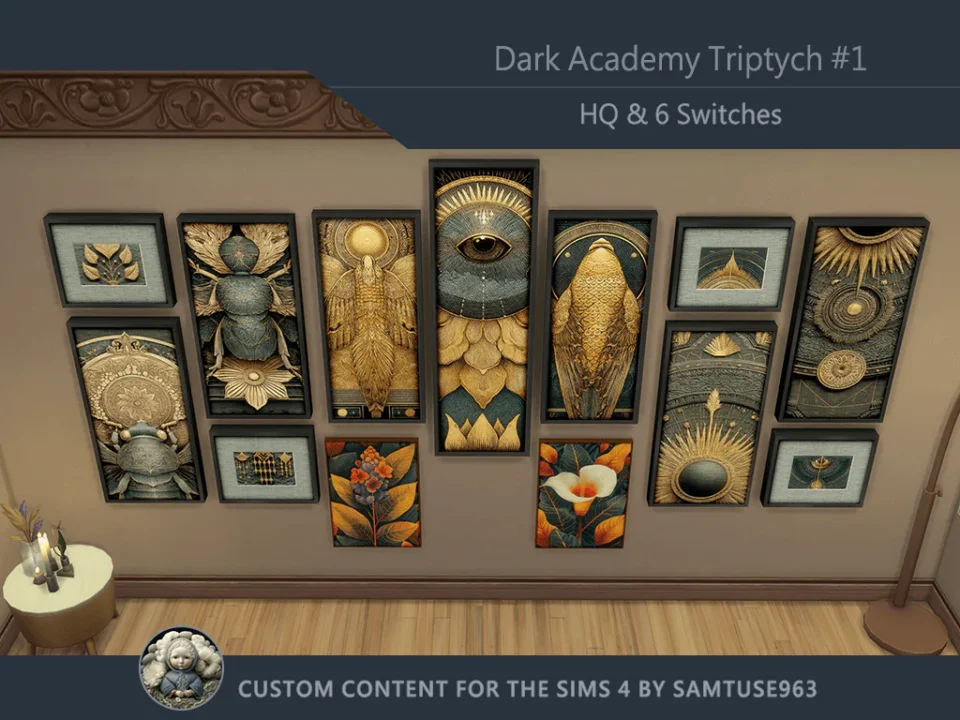 HQ Dark Academy Triptych #1 Sellable Extra B Samtuse963