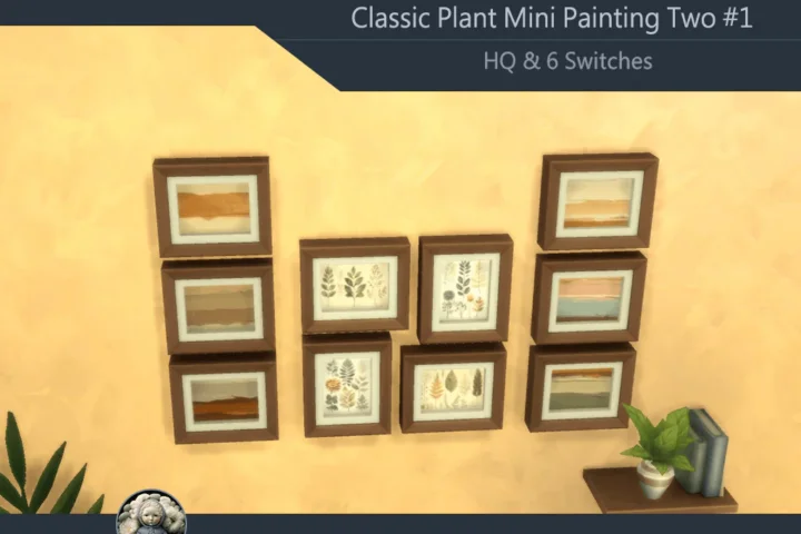 Classic Plant Mini Painting Two #1 Extra H Samtuse963
