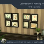 Geometric Mini Painting Two #1 Extra H Samtuse963