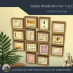 HQ Simple Words Mini Painting One #1 Extra G Samtuse963