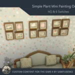 HQ Simple Plant Mini Painting One #1 Extra G Samtuse963