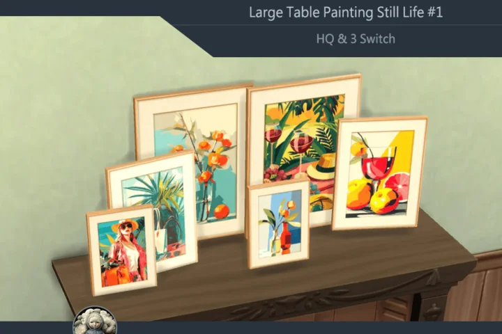 HQ Large Table Painting Still Life #1