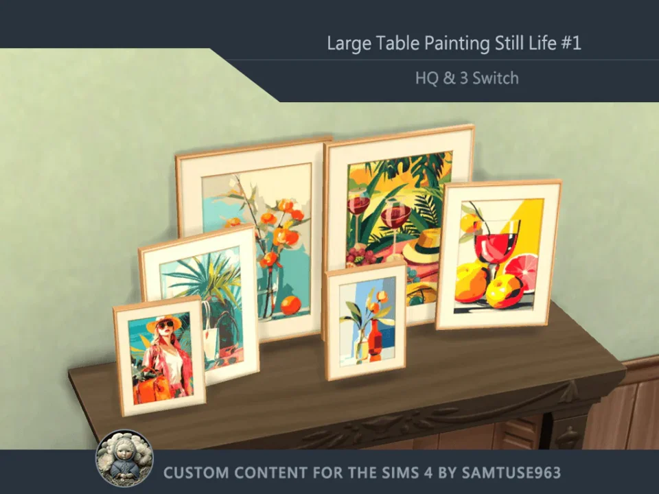 HQ Large Table Painting Still Life #1