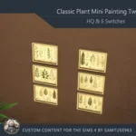 Classic Plant Mini Painting Two #1 Extra H Samtuse963