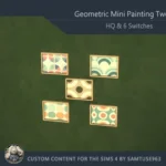 Geometric Mini Painting Two #1 Extra H Samtuse963