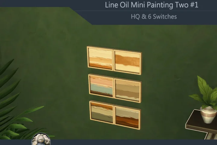 HQ Line Oil Mini Painting Two #1 Extra H Samtuse963