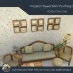 HQ Pressed Flower Mini Painting One #1 Extra G Samtuse963