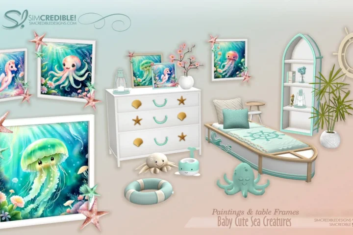 Baby Sea Creatures 🐬🐋🐟 - Paintings collection