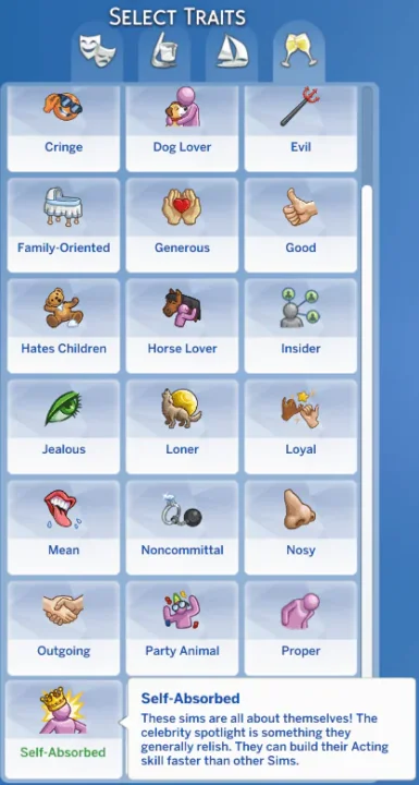 Better Self-Absorbed Trait