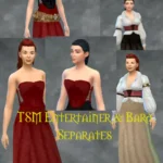 TSM Courtesan Outfit Top Separated + Skirts