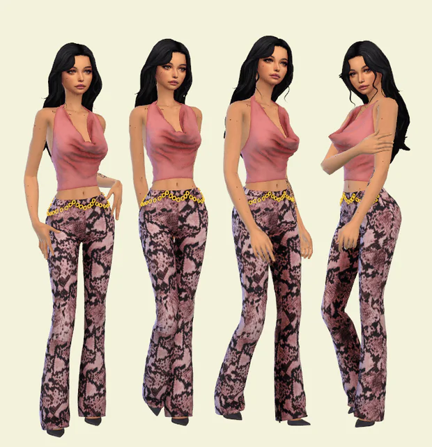 SET NO: 5 / VIVALA & LEATHER WITH GOLD BELT