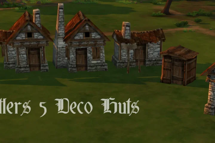 Settlers Deco Miner's Huts