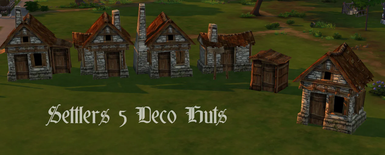 Settlers Deco Miner's Huts