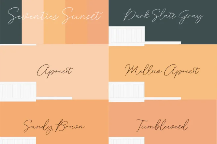 Coolors Custom Palette Wallpaper – Seventies Sunset