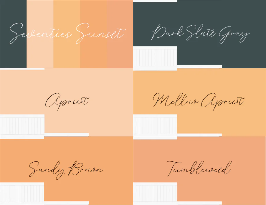 Coolors Custom Palette Wallpaper – Seventies Sunset