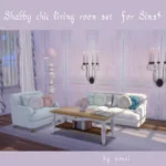 Shabby chic living room set
