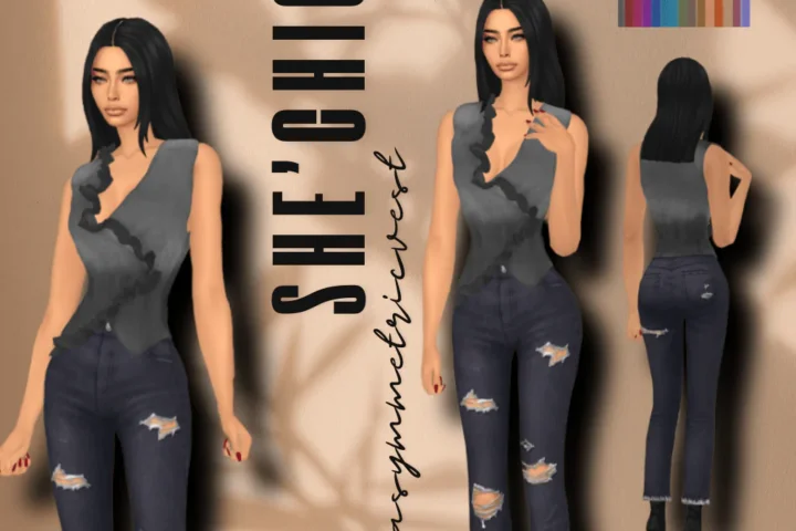 SHE'CHIC ASYMMETRIC VEST
