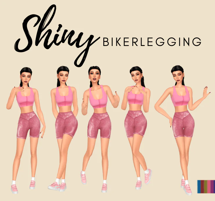SHINY BIKER LEGGING