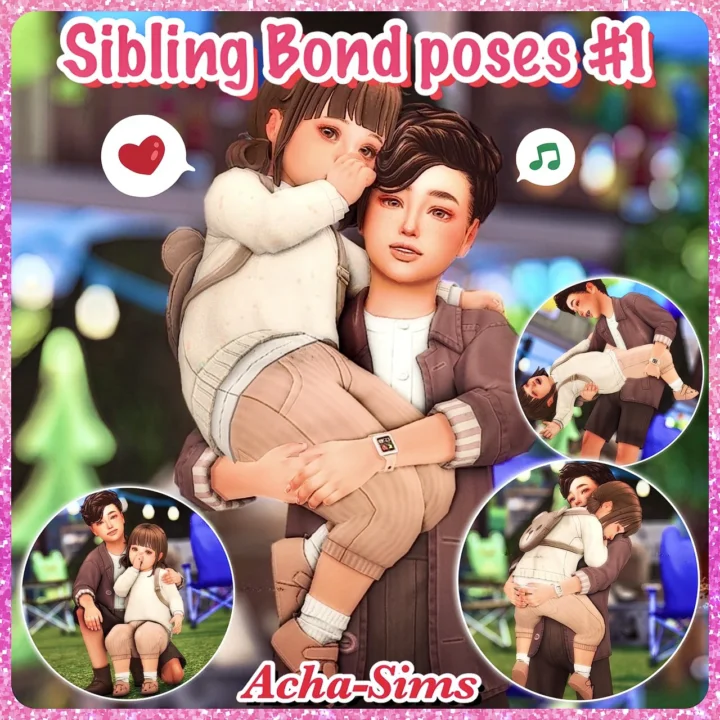 Acha Sibling Bond poses #1 (Child&Toddler)
