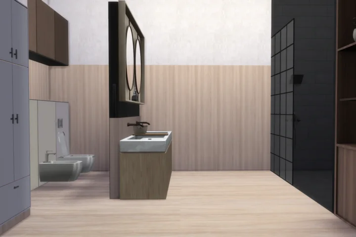 fancy bathroom