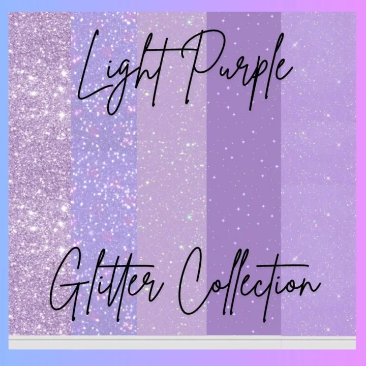 Violet Dreams - Light Purple Glitter Collection - Wallpaper Set