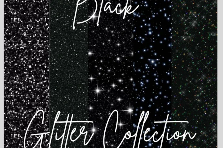 Black Sparkle - Black Glitter Collection