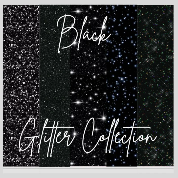 Black Sparkle - Black Glitter Collection
