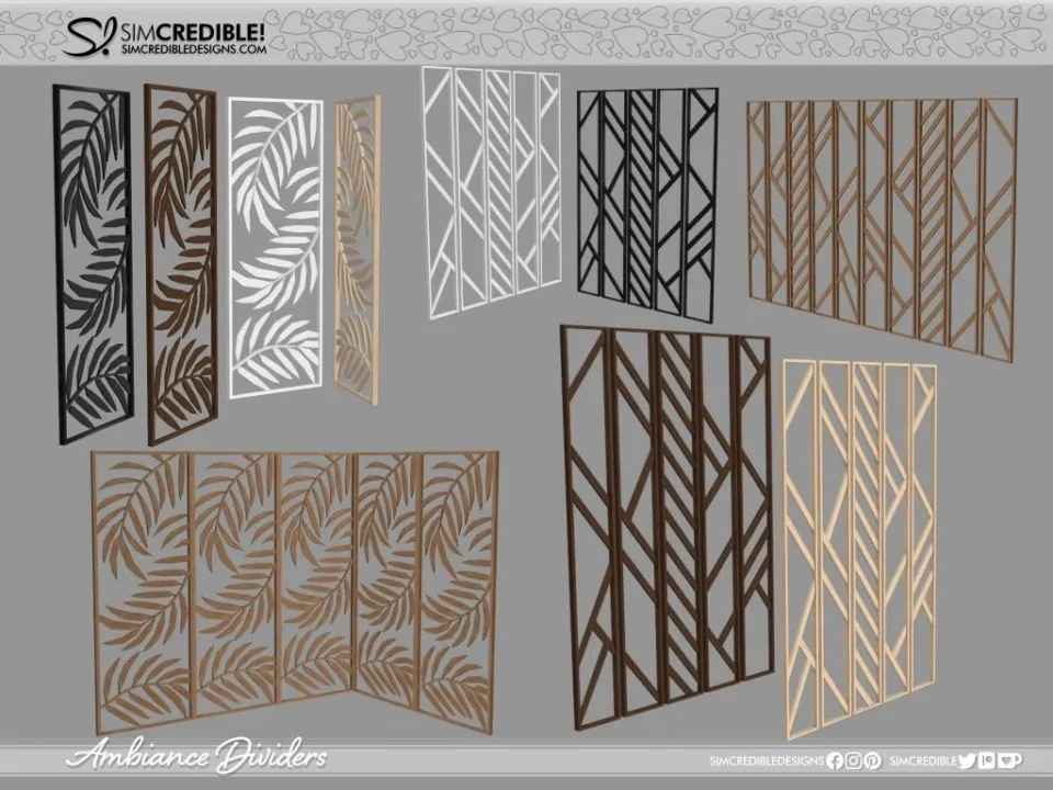 Ambiance Dividers - Modern 𓈒⋆⑅˚⑅⋆𓈒