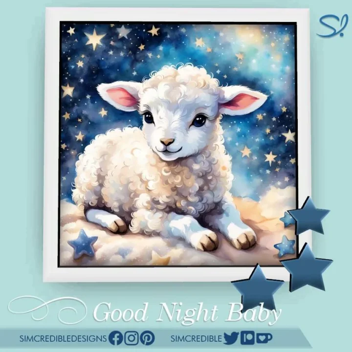 Good Night Baby Painting 🌙👶💤