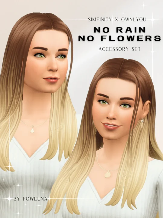 NO RAIN NO FLOWERS - accessory set