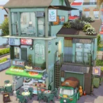 Asian Style House with Family Business