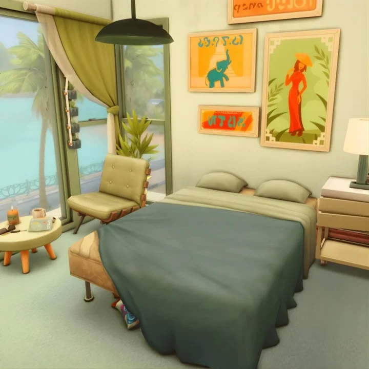 Asian Style House with Family Business