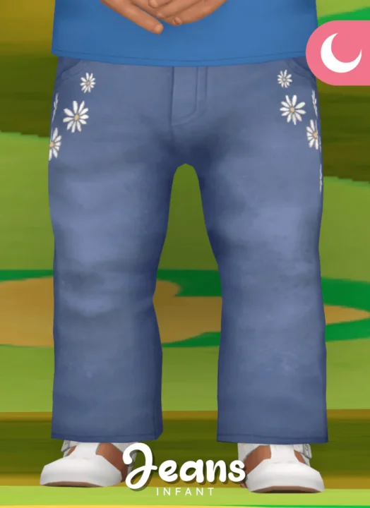 Flower Power Jeans for Infants