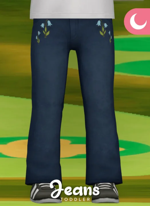 Flower Power Jeans for Toddlers