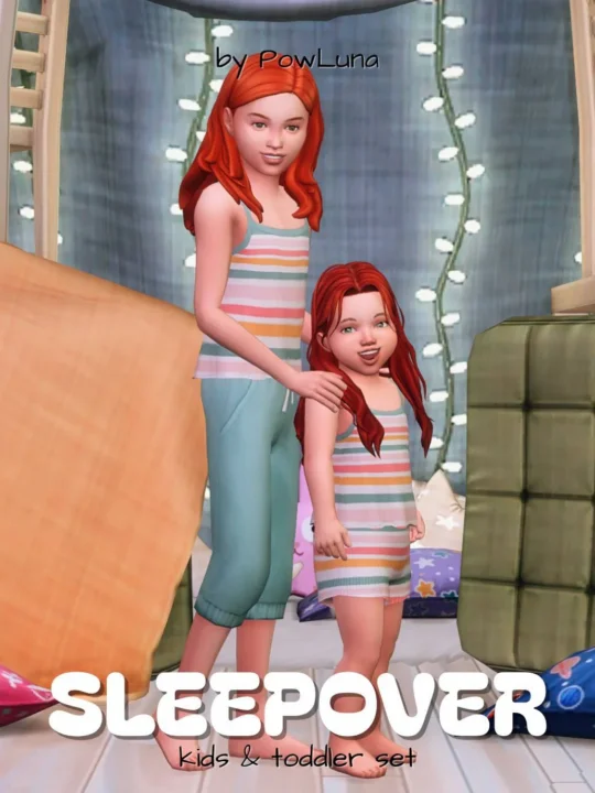 SLEEPOVER set - kids version
