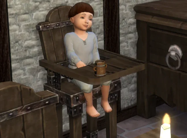 Two Rustic High Chairs for Toddlers