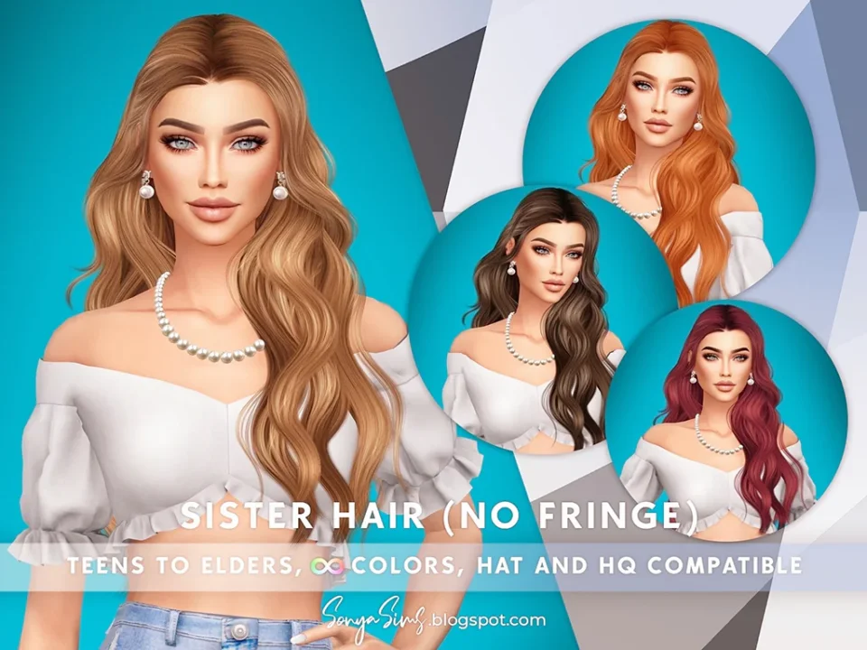 SONYASIMS - SISTER HAIR (NO FRINGE)