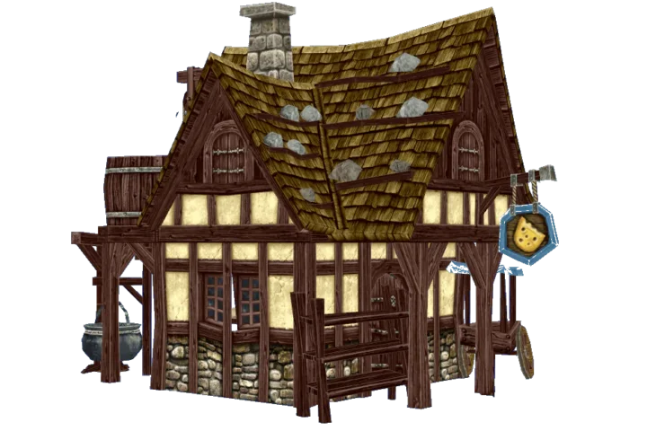 Medieval Hood Deco Houses - Dairy Set