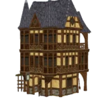 Medieval Old Town Hood Deco Houses - Soap Maker Set