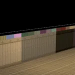 WFS Bavaria Wooden Panel with Wallpaper