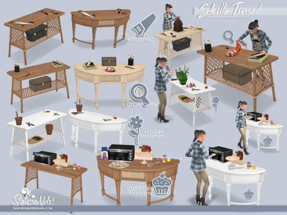 Functional Woodworking Table 2 ⛏️⚒️