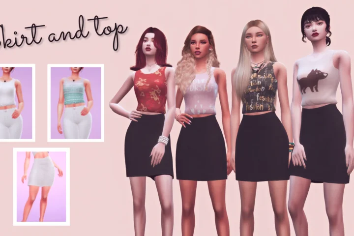 Skirt and Top Pastel World