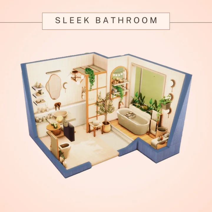 Sleek Bathroom - No CC