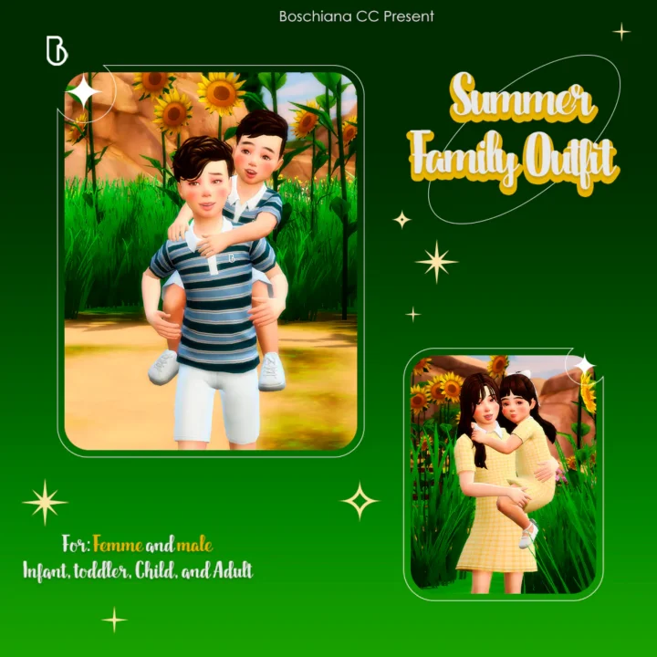 Toddler Girl Dress - Summer Family Outfit - Version 2