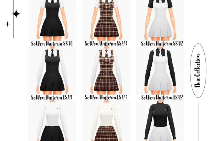 Woman Korean Uniform - So Won Short - Version 4